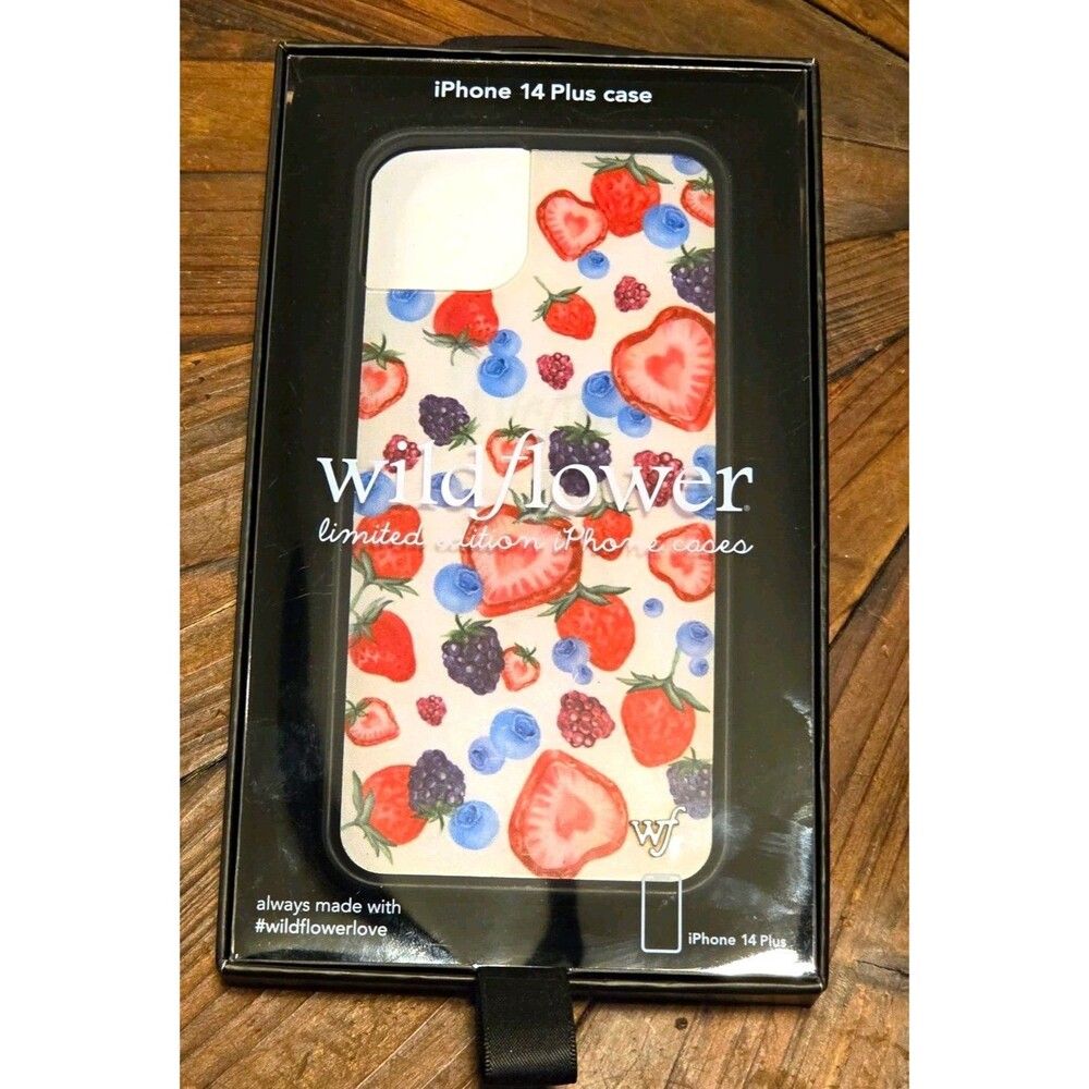 Wildflower Limited Edition Hard Case for Apple iPhone 14 Plus Fruit Pattern